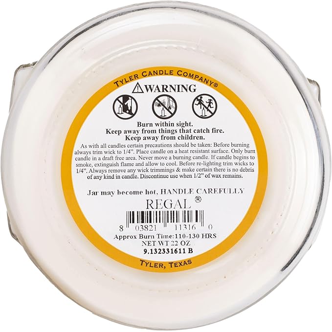 Regal 22 oz  2-Wick  Tyler Candle