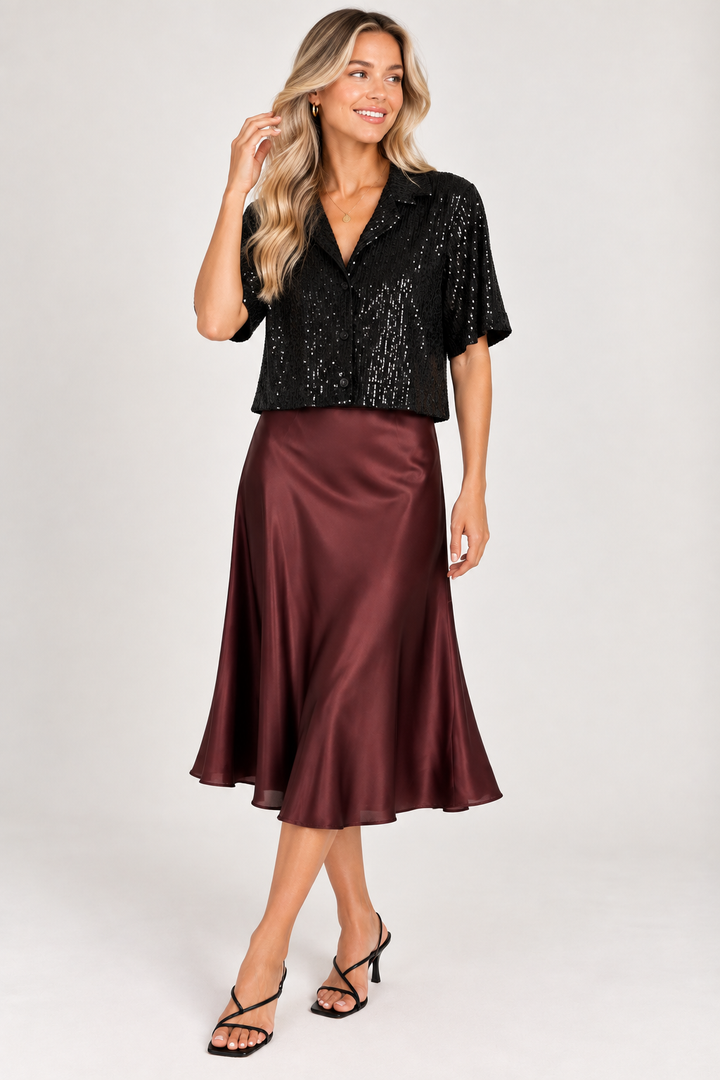 Shine All Night Sequin Top