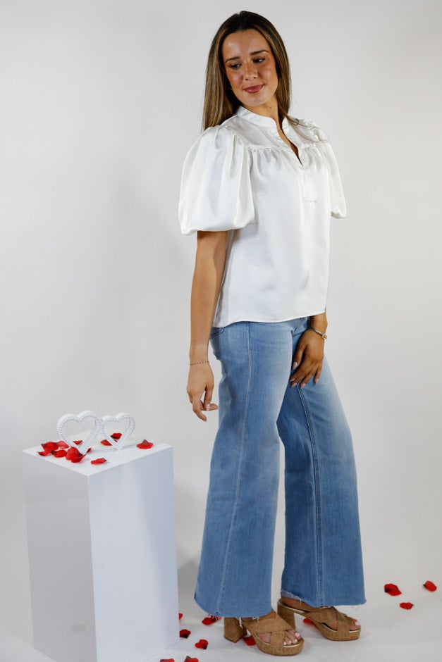 Polished Ease Poplin Blouse