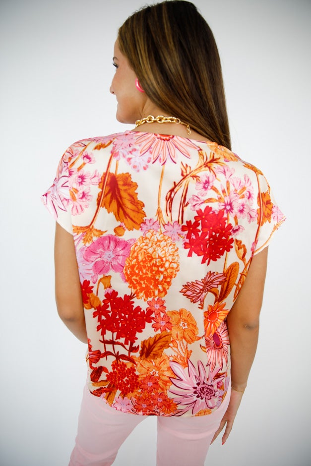 Island Botanica Satin Blouse