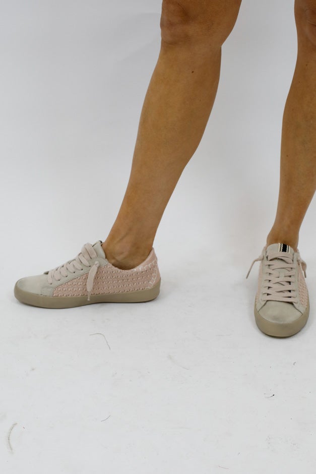 The Paula Sneaker - Woven Mauve