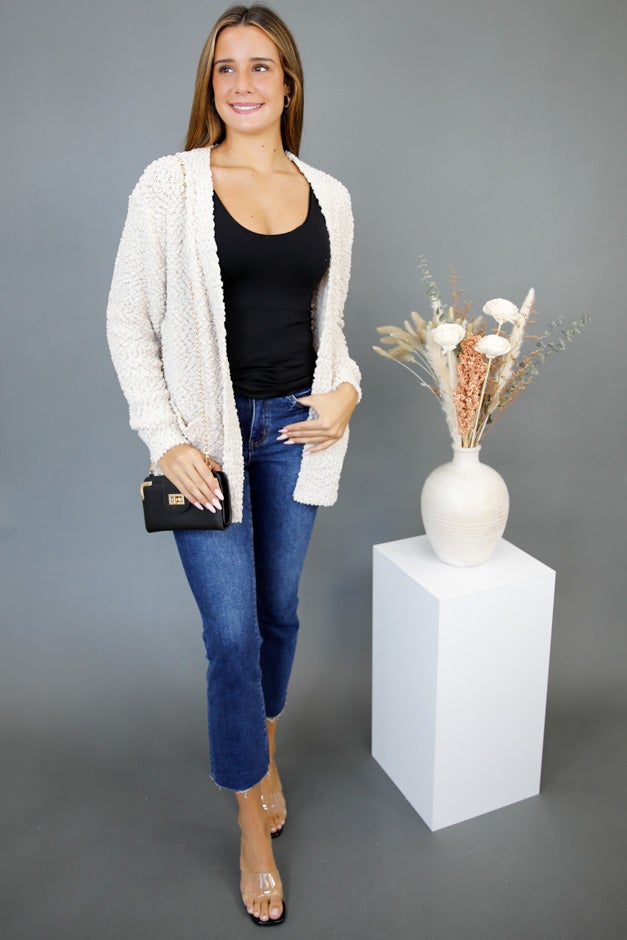 Snuggle Season Popcorn Cardigan *Final Sale*