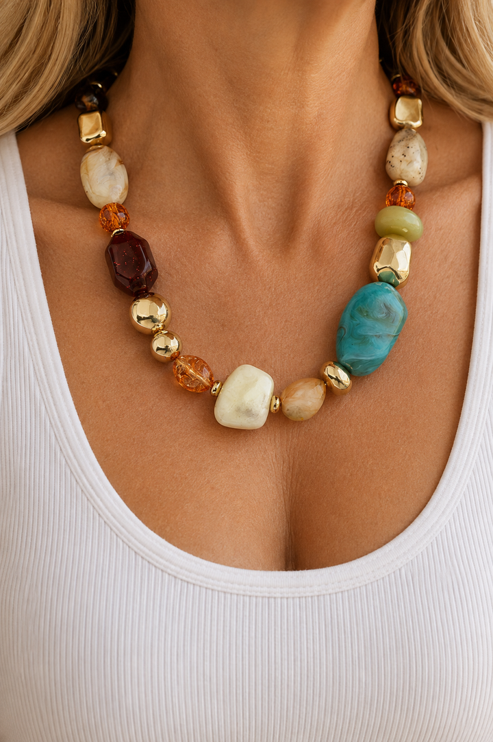 Marble Bead Necklace
