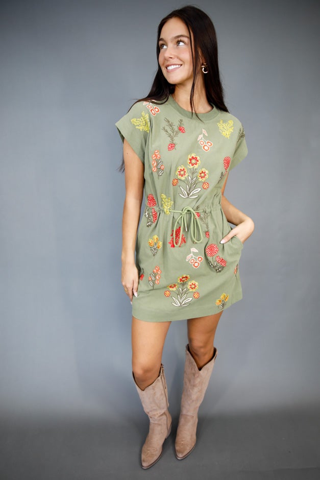 Wildflower Haven Embroidered Dress