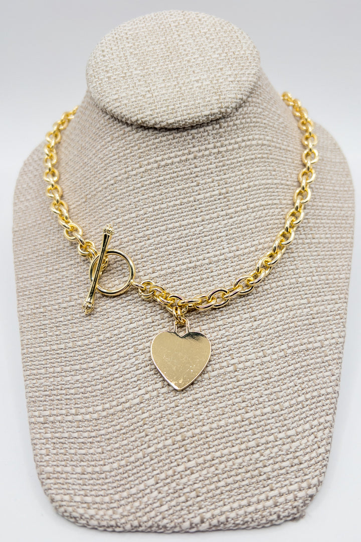 Heart Pendant Necklace (Multiple Colors)