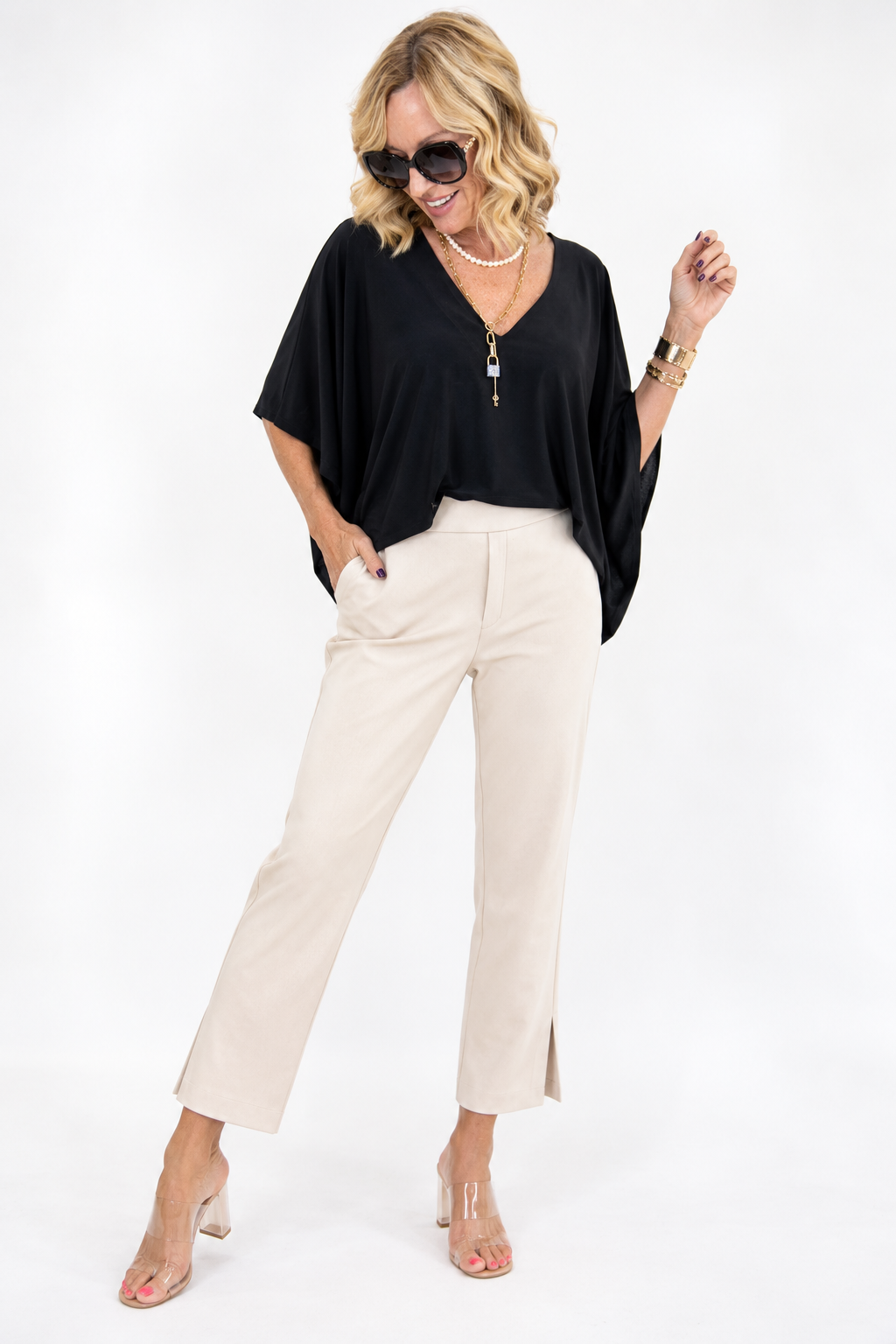 Polished Comfort Scuba Ankle Pants