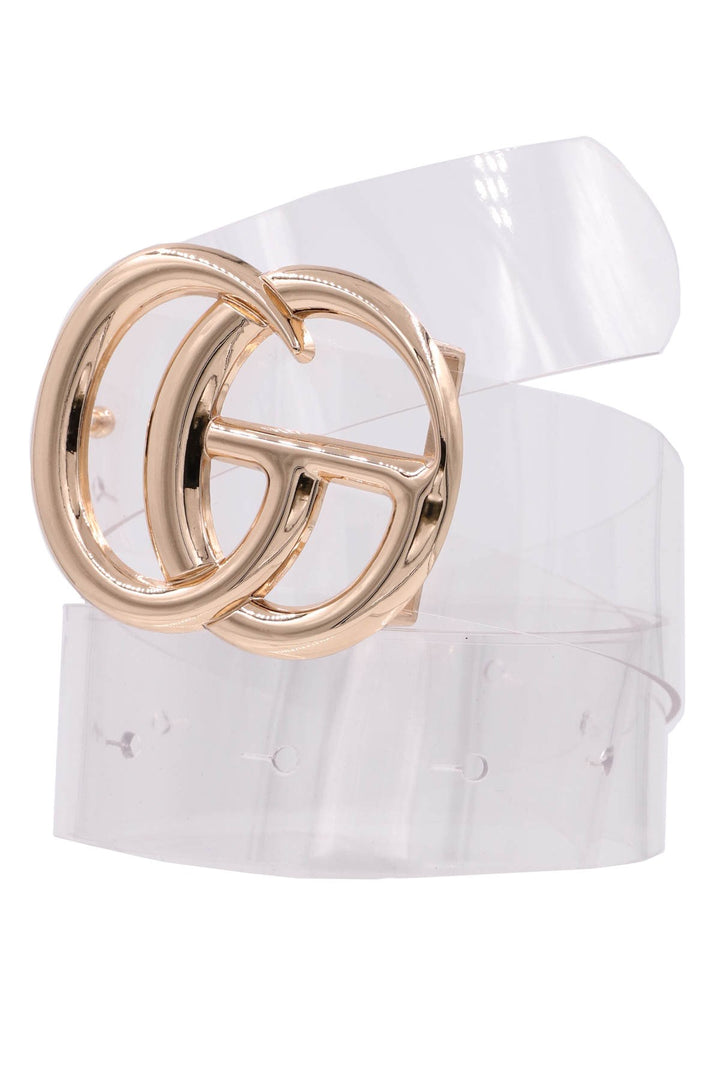 Clear Statement Buckle Belt