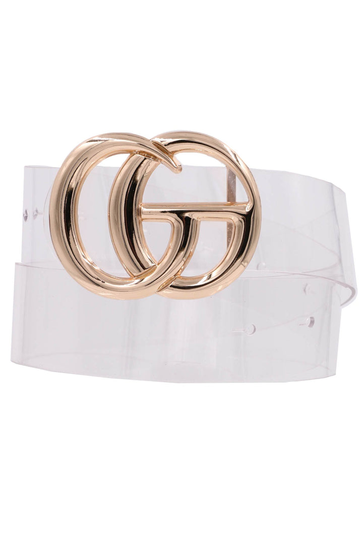 Clear Statement Buckle Belt