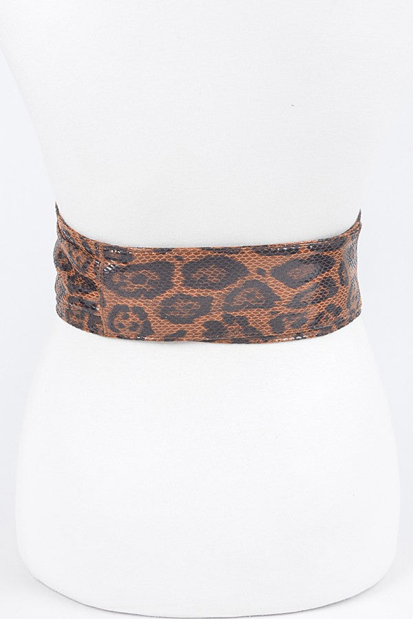 Leopard Wrap Belt