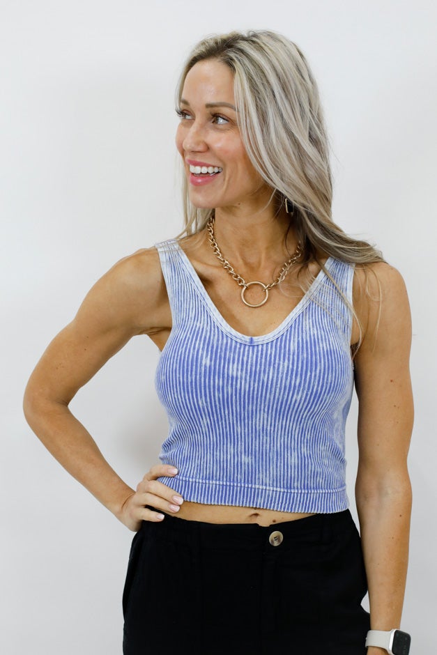 You And Me Ribbed V-Neck Bralette