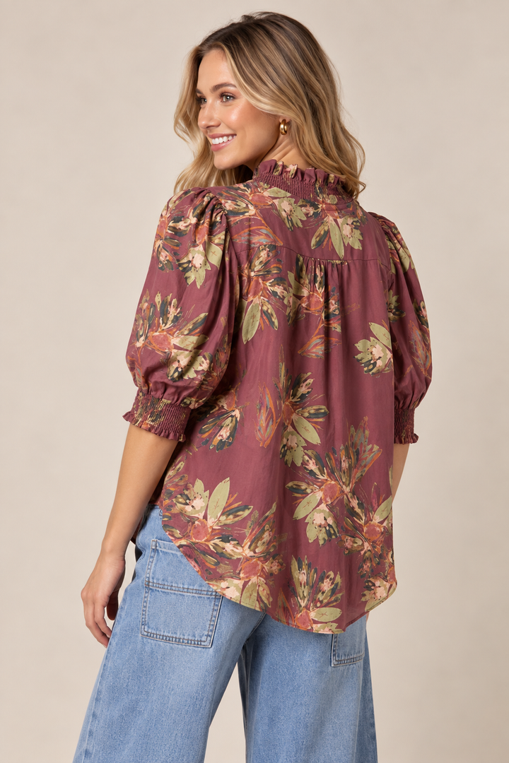 Petal Kiss Floral Blouse