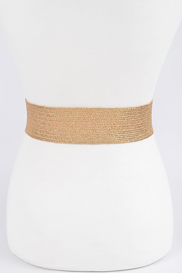 Square Double Buckle Stretch Belt