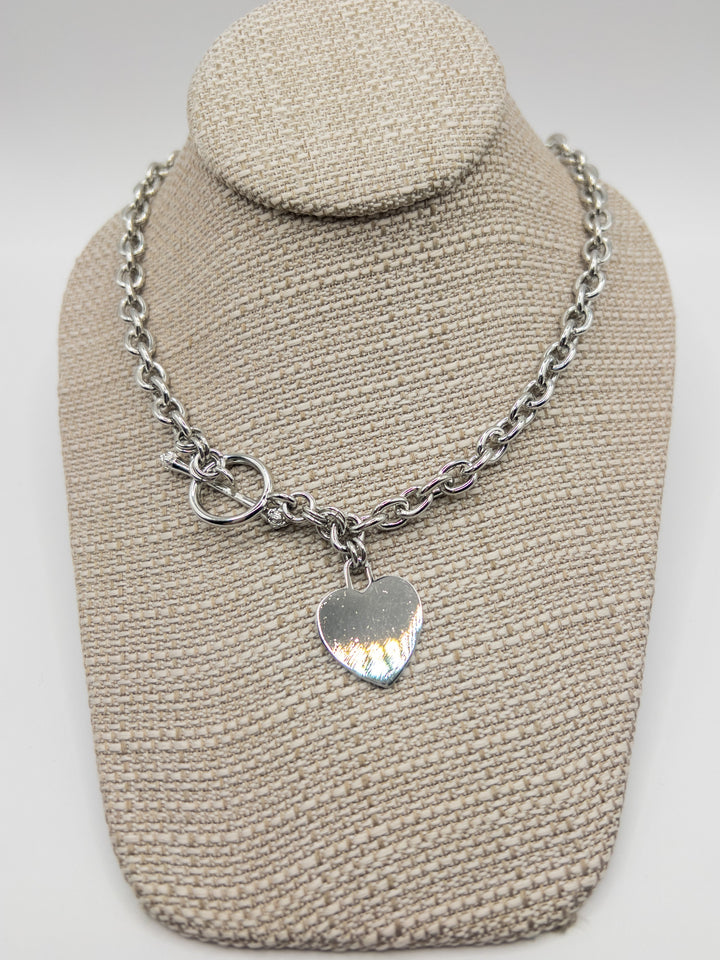 Heart Pendant Necklace (Multiple Colors)