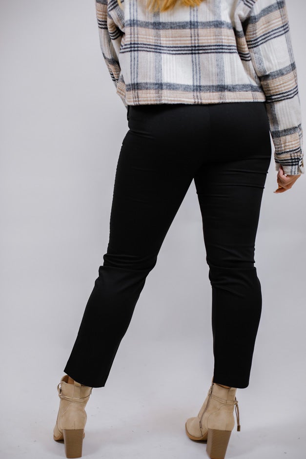 High Waist Straight Leg Pants