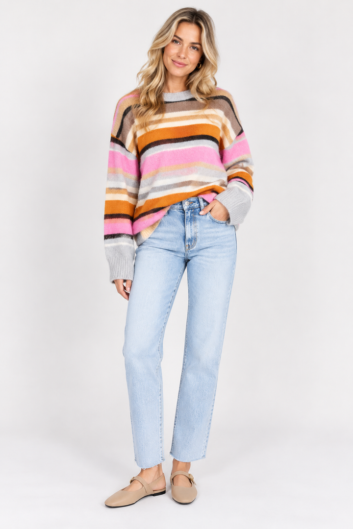 Color Me Cozy Striped Sweater
