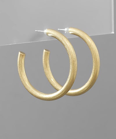 Classic Open Hoop Earrings