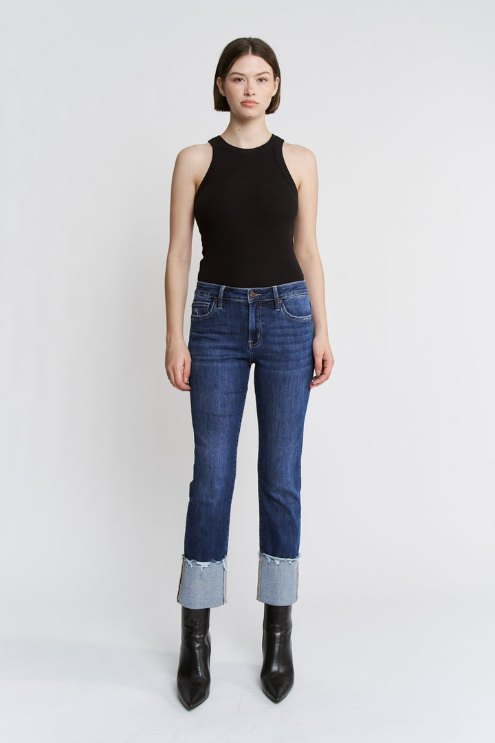 Roll With It Cuffed Straight Jeans