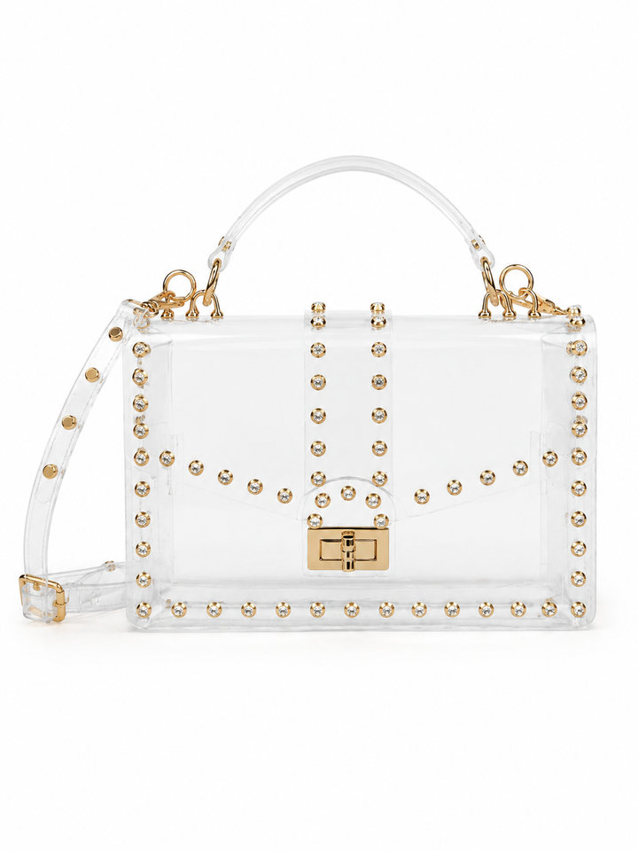 Clearly Dazzling Rhinestone Clutch
