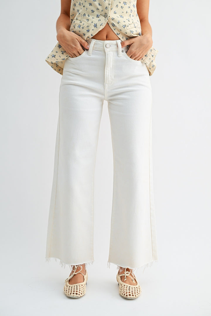 Slim Wide Leg Jeans