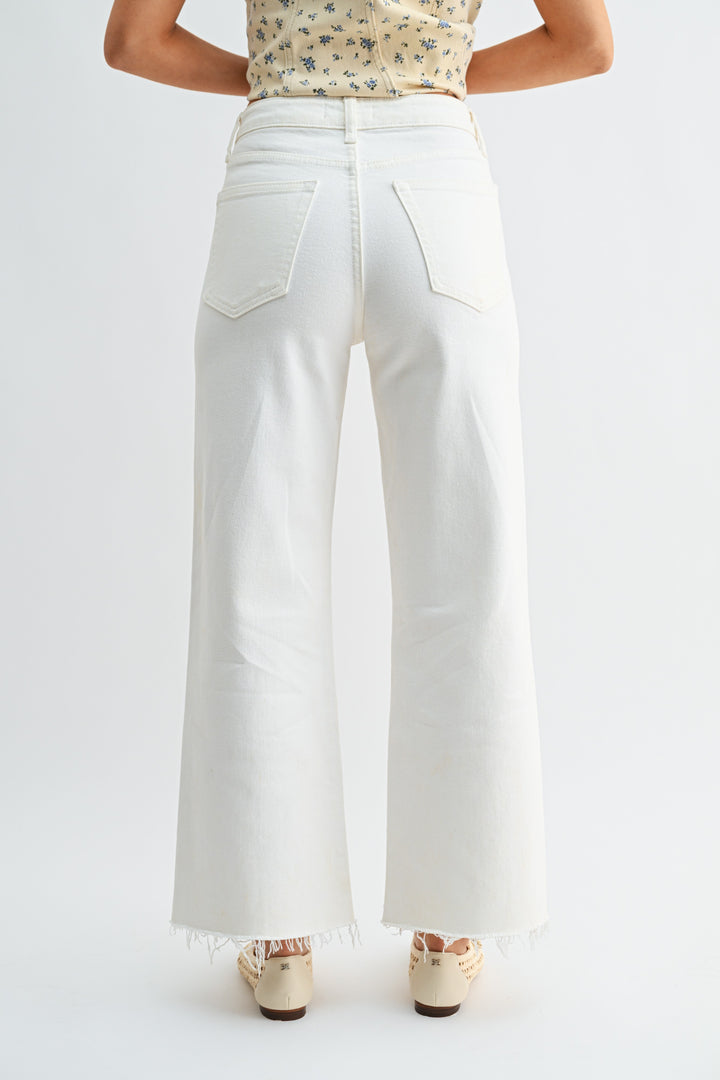 Slim Wide Leg Jeans
