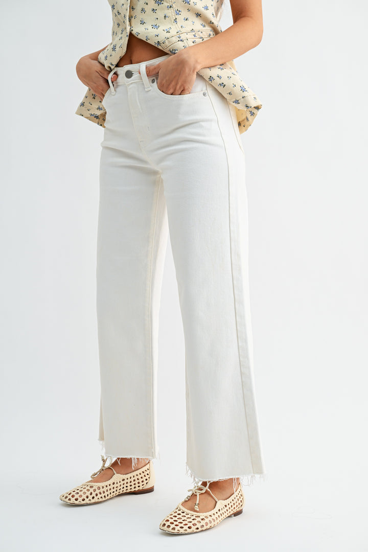 Slim Wide Leg Jeans