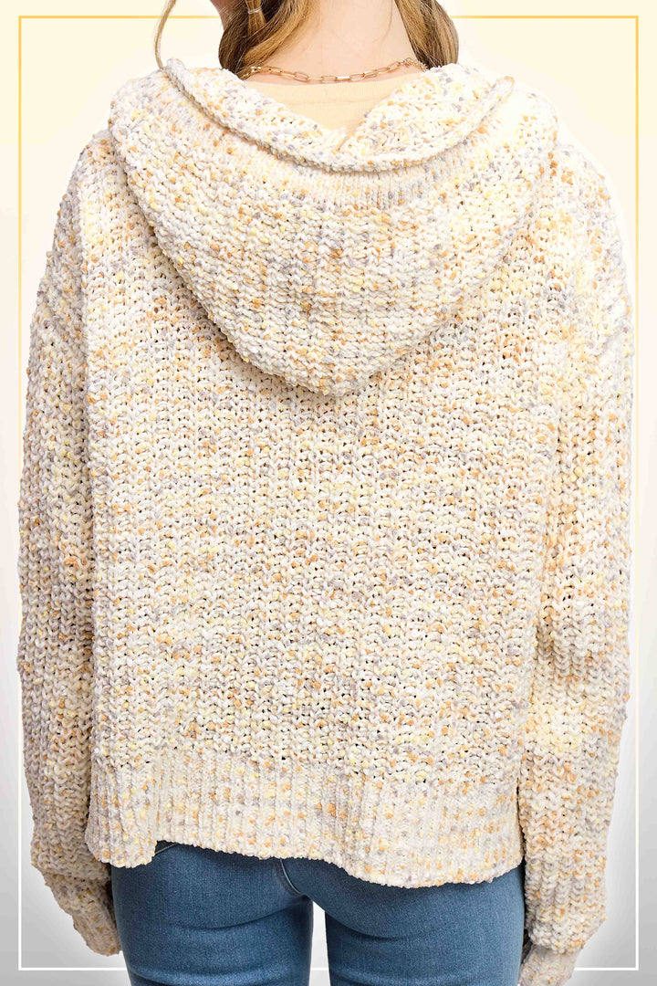 Confetti Days Zip-Up Sweater