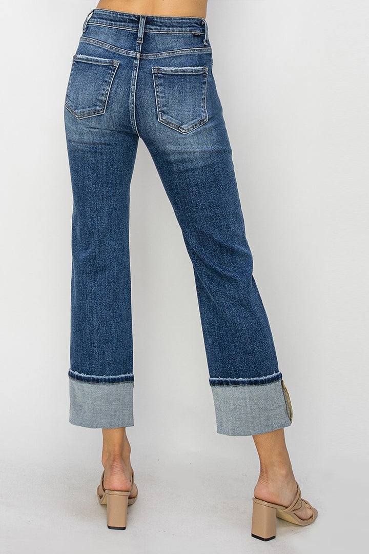 Downtown Cuffed Straight Jeans