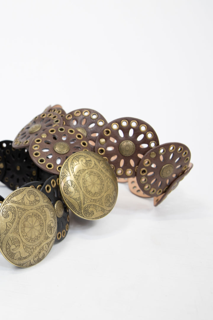 Western Mandala Concho Belt