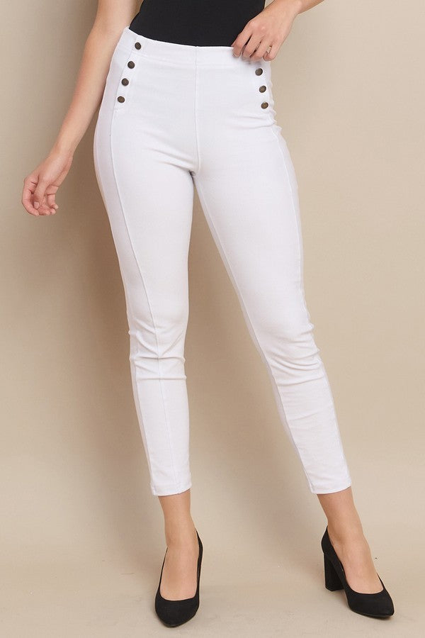 High-Waisted Sailor Skinny Pant
