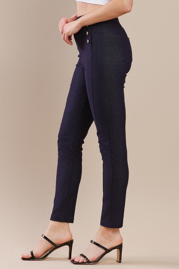 High-Waisted Sailor Skinny Pant
