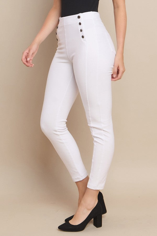 High-Waisted Sailor Skinny Pant