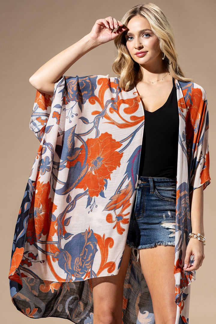 Moonlit Floral Kimono