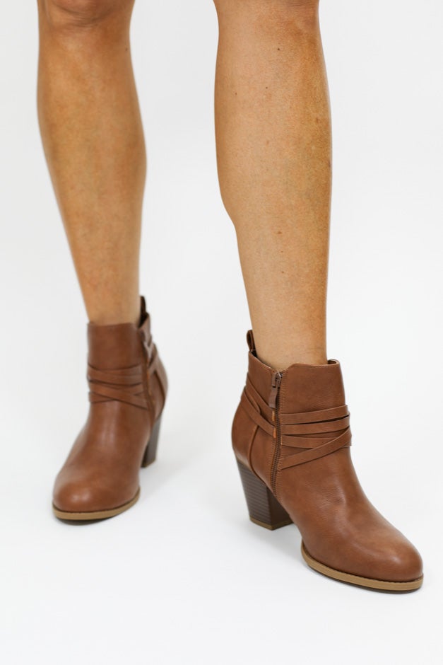 Buckle Up Booties with Side Zipper & Double Buckle Detail *Final Sale*