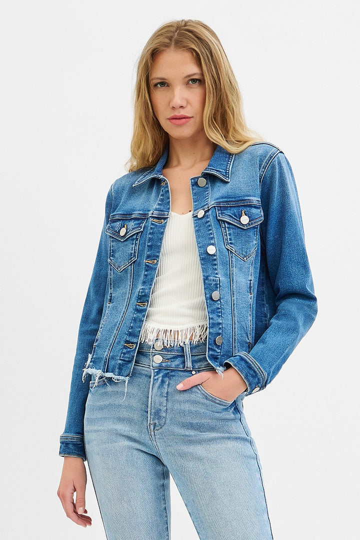 Weekend Fray Hem Denim Jacket