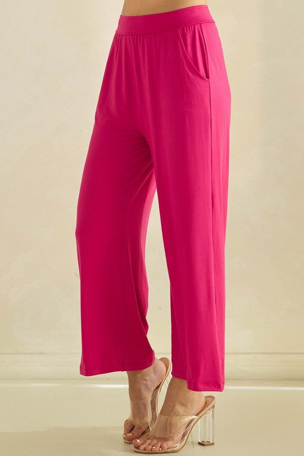 Peachskin Crop Pants