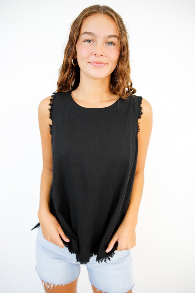 Boardwalk Breeze Button-Back Tank