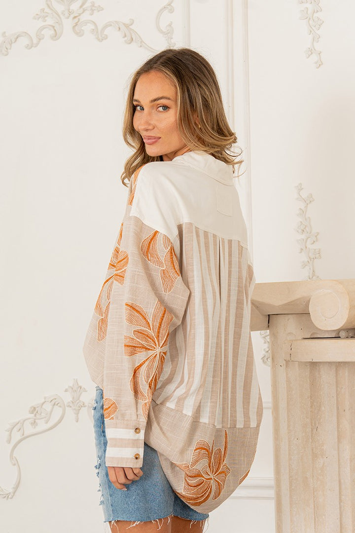 Mixed Feelings Print Button Down
