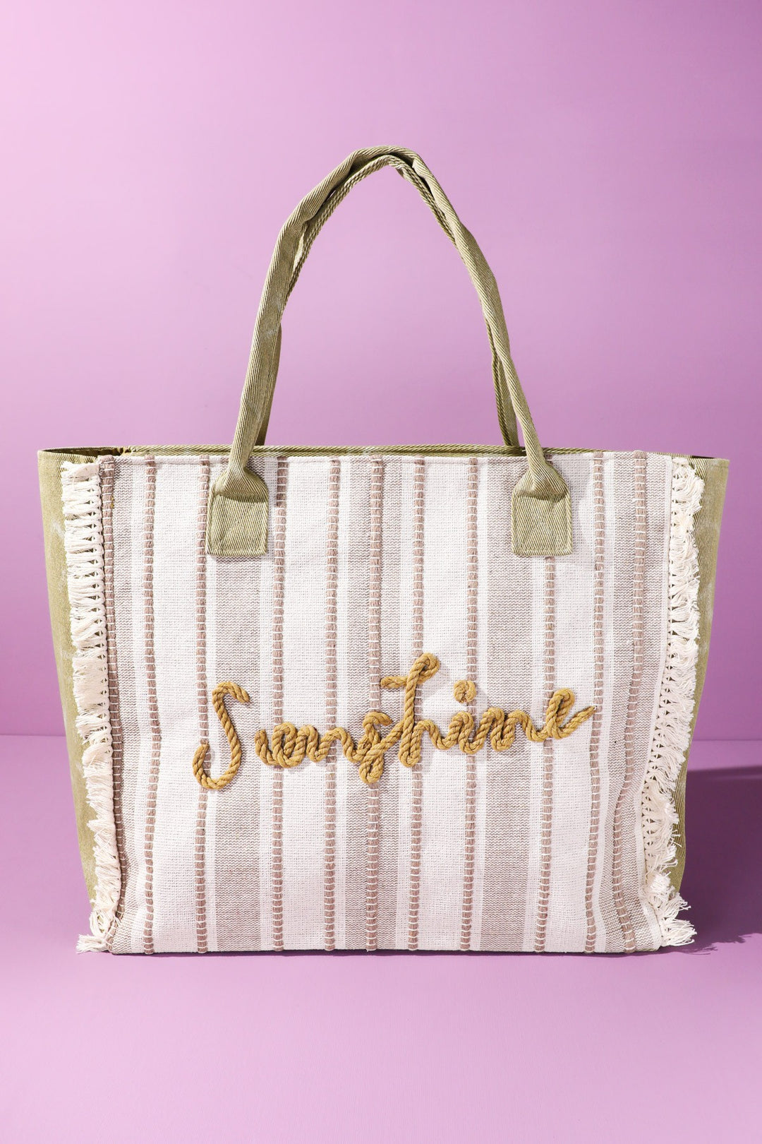 Weekend Sunshine Fringe Tote