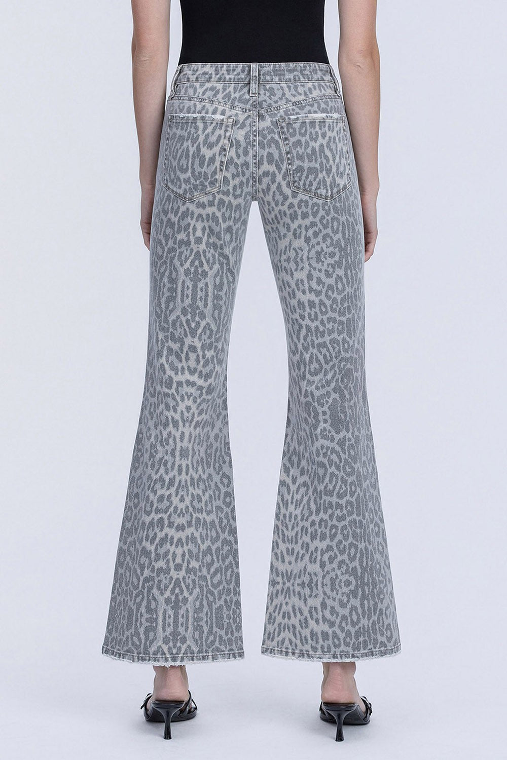 Leopard Flare Jeans