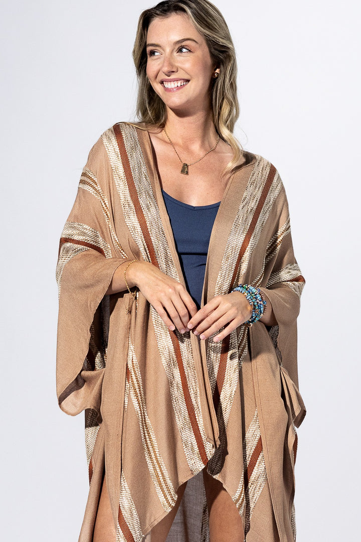 Canyon Stripe Kimono