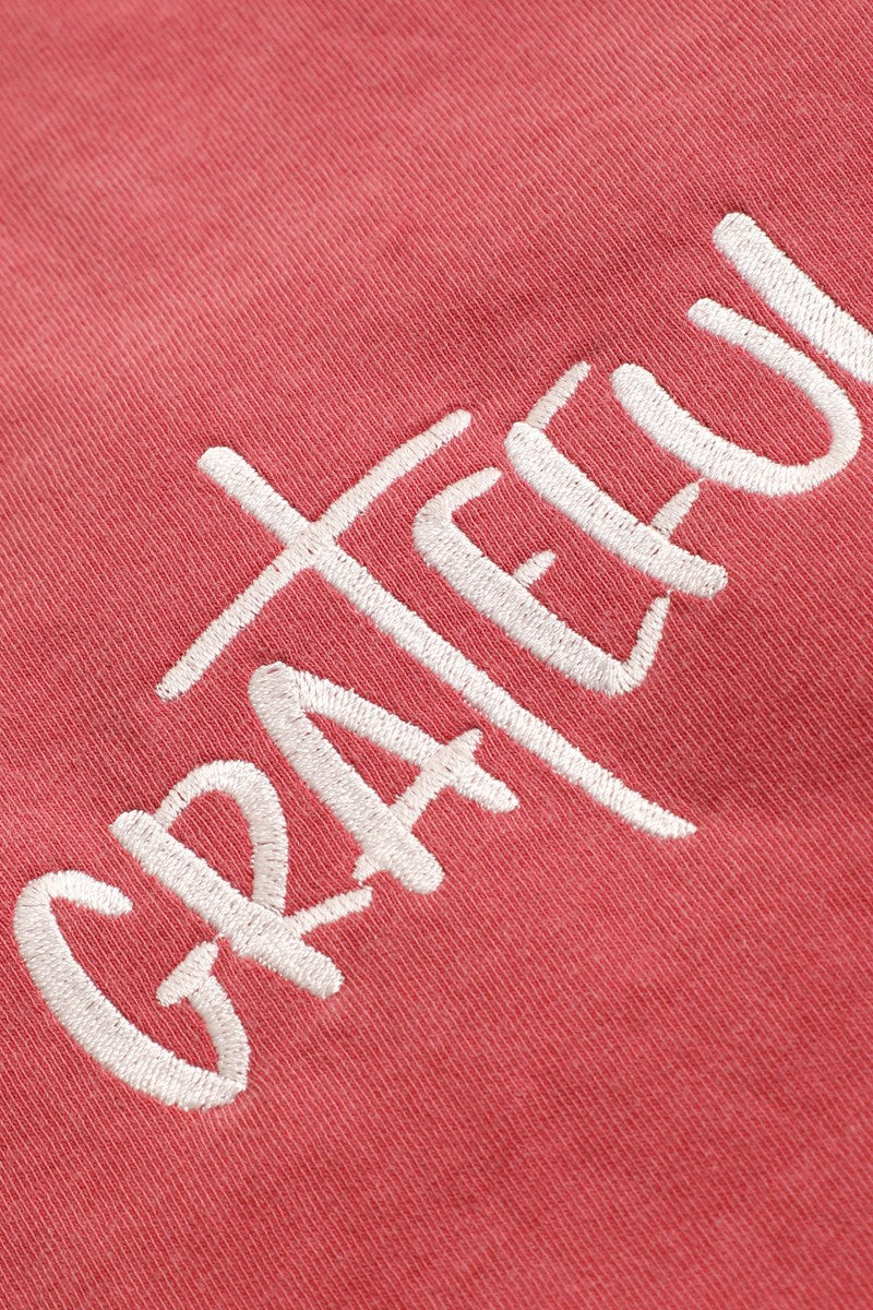 Grateful Embroidered Comfort Tee