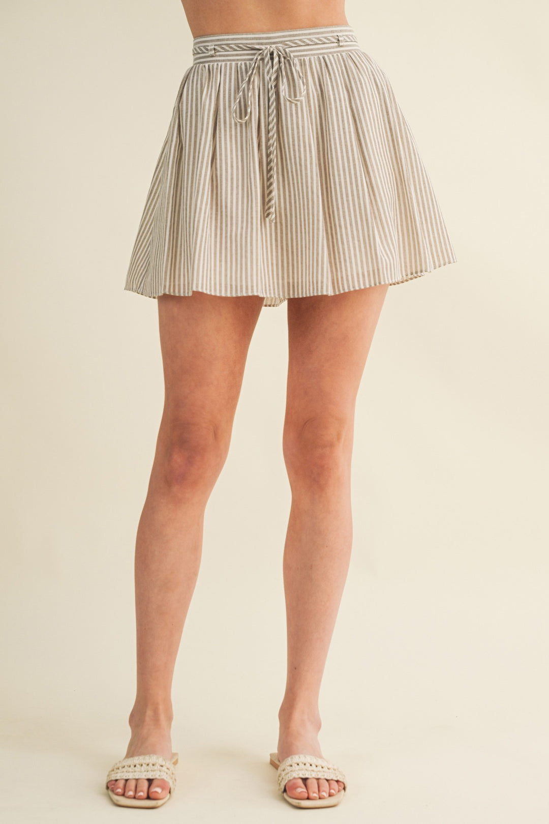 Effortless Edit Stripe Mini Skirt