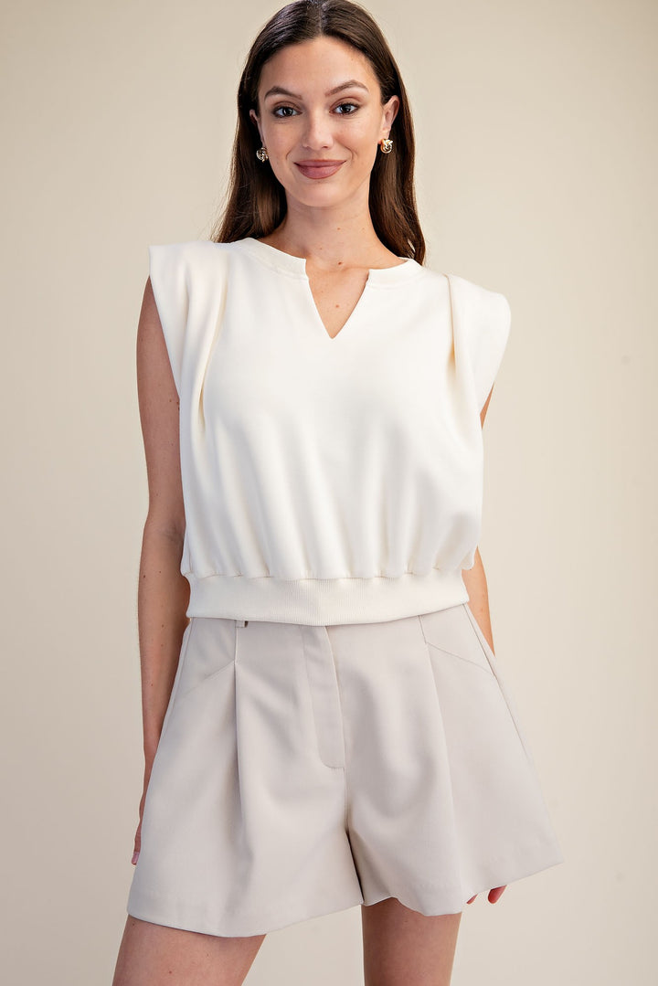 Play Nice V-Neck Knit Top