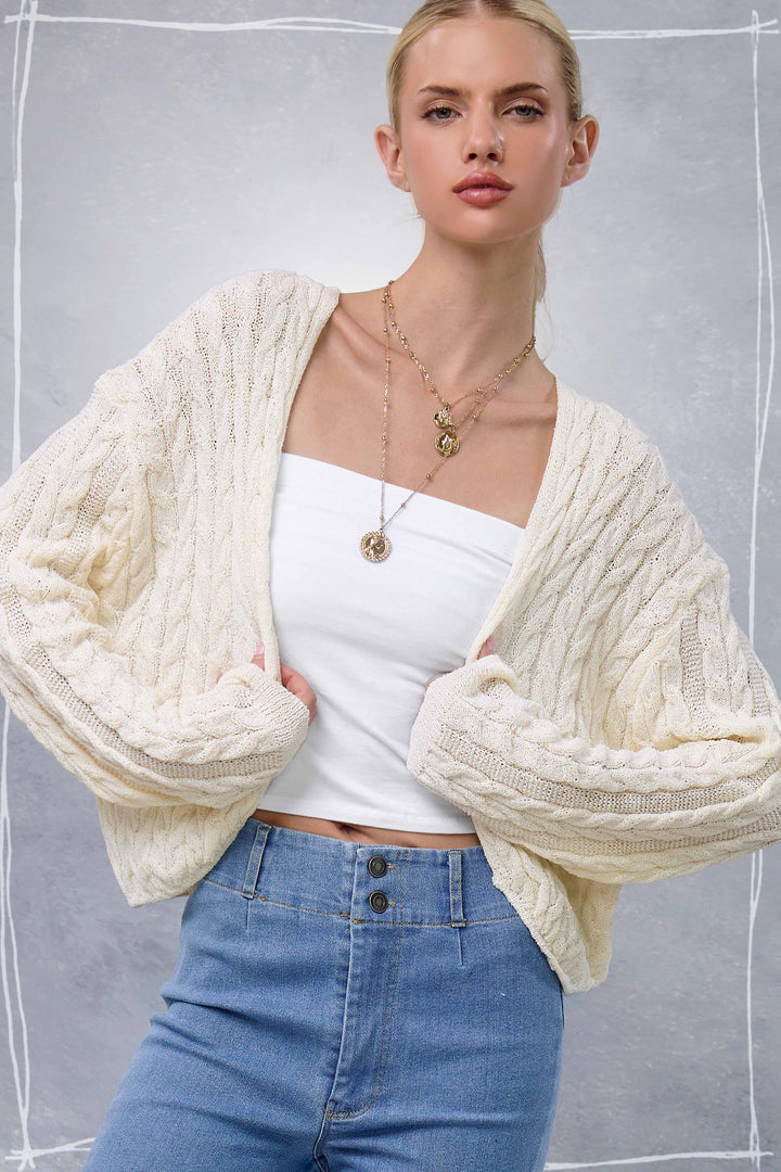 Wrapped in Comfort Cable Knit Cardigan