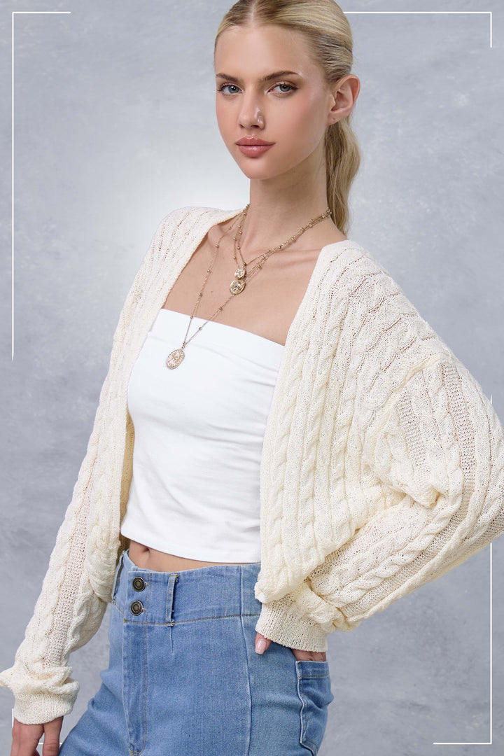 Wrapped in Comfort Cable Knit Cardigan