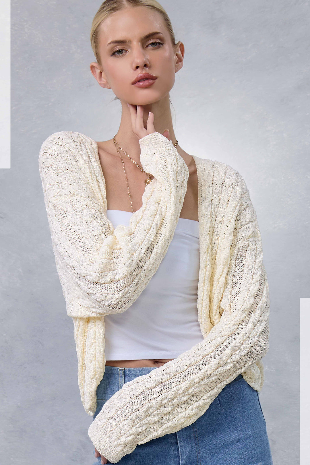 Wrapped in Comfort Cable Knit Cardigan
