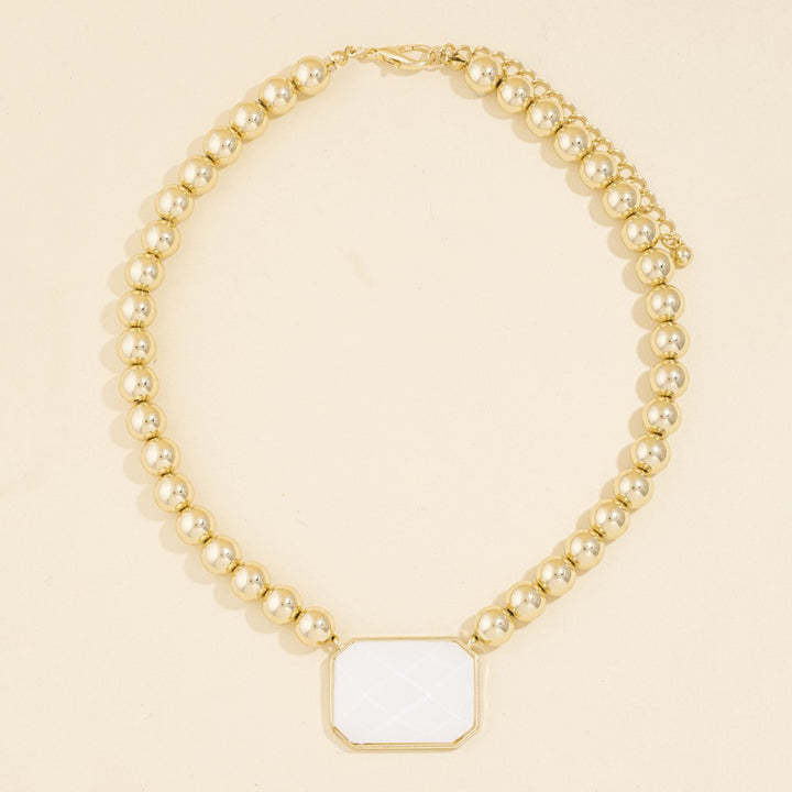 Center of Attention Beaded Necklace