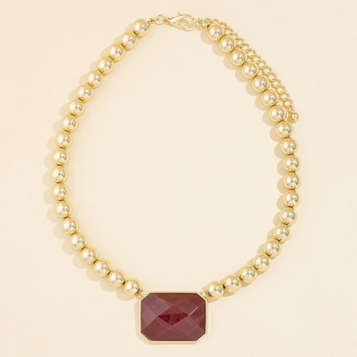 Center of Attention Beaded Necklace