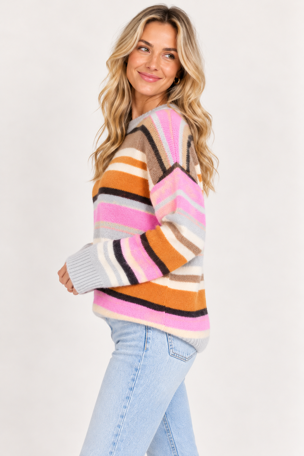 Color Me Cozy Striped Sweater