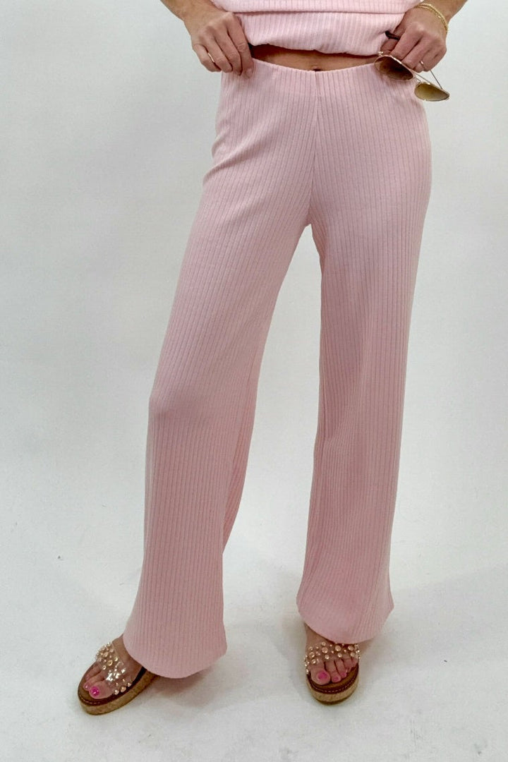 Soft Structure Wide Leg Pants